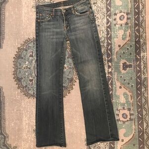 7 For All Mankind Women's Boot Cut Jeans - Dark Blue